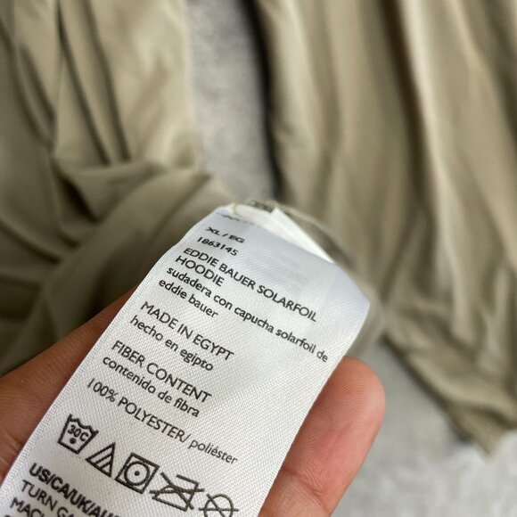 NEW Eddie Bauer Solarfoil Long Sleeve Hoodie Men's XL UPF 50+ Moisture Wicking - Picture 5 of 9